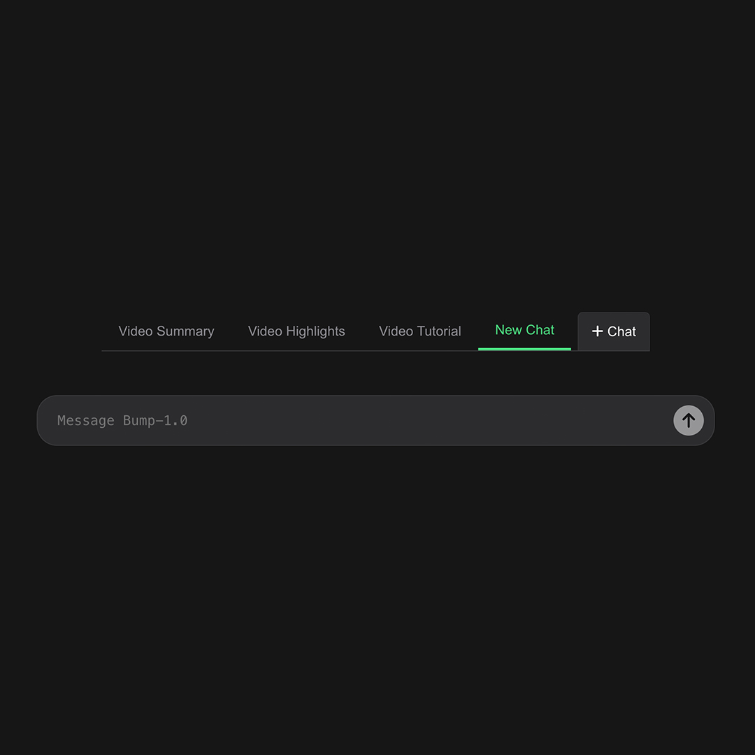 Chatting with a video in the Prompts workspace